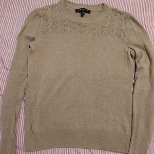 Banana Republic XXS Petite Long-sleeved Sweater - Camel/Light Brown